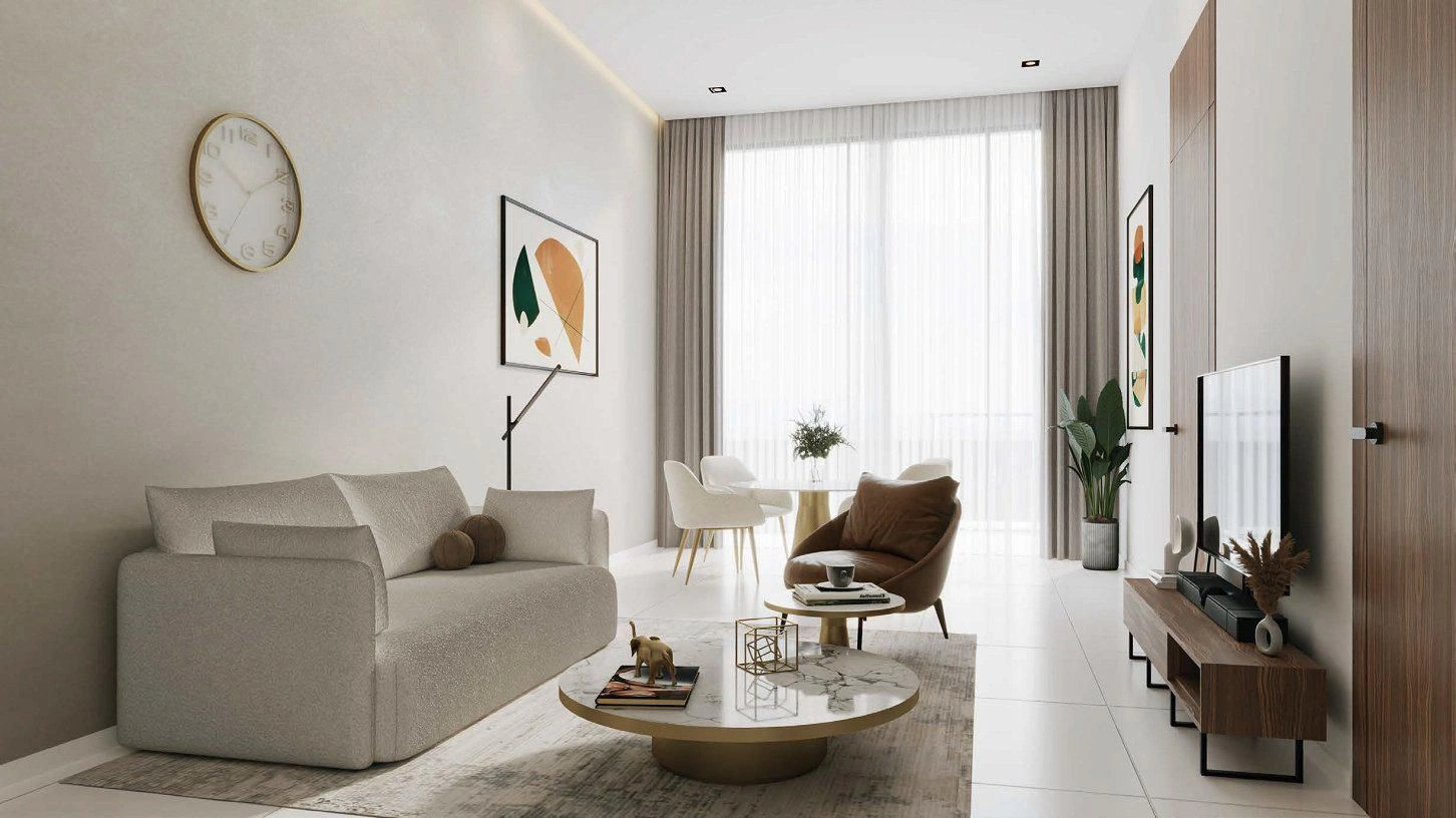 Modern residential complex with a wellness center in Dubai