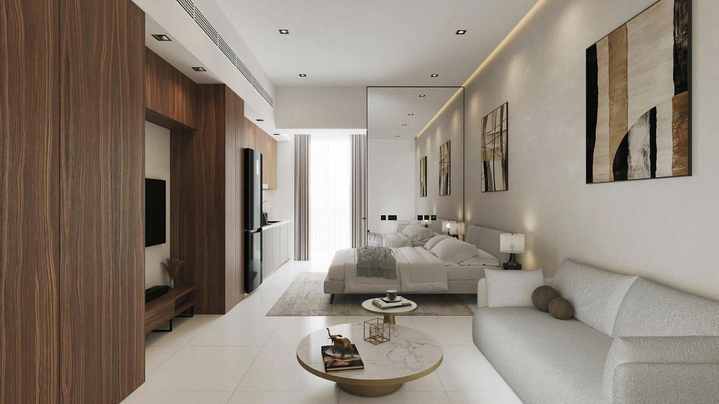 Modern residential complex with a wellness center in Dubai