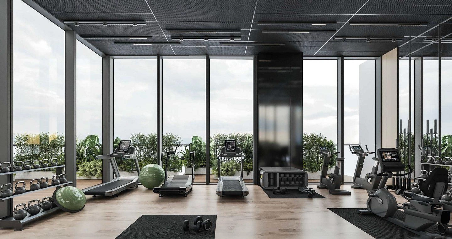 Modern residential complex with a wellness center in Dubai