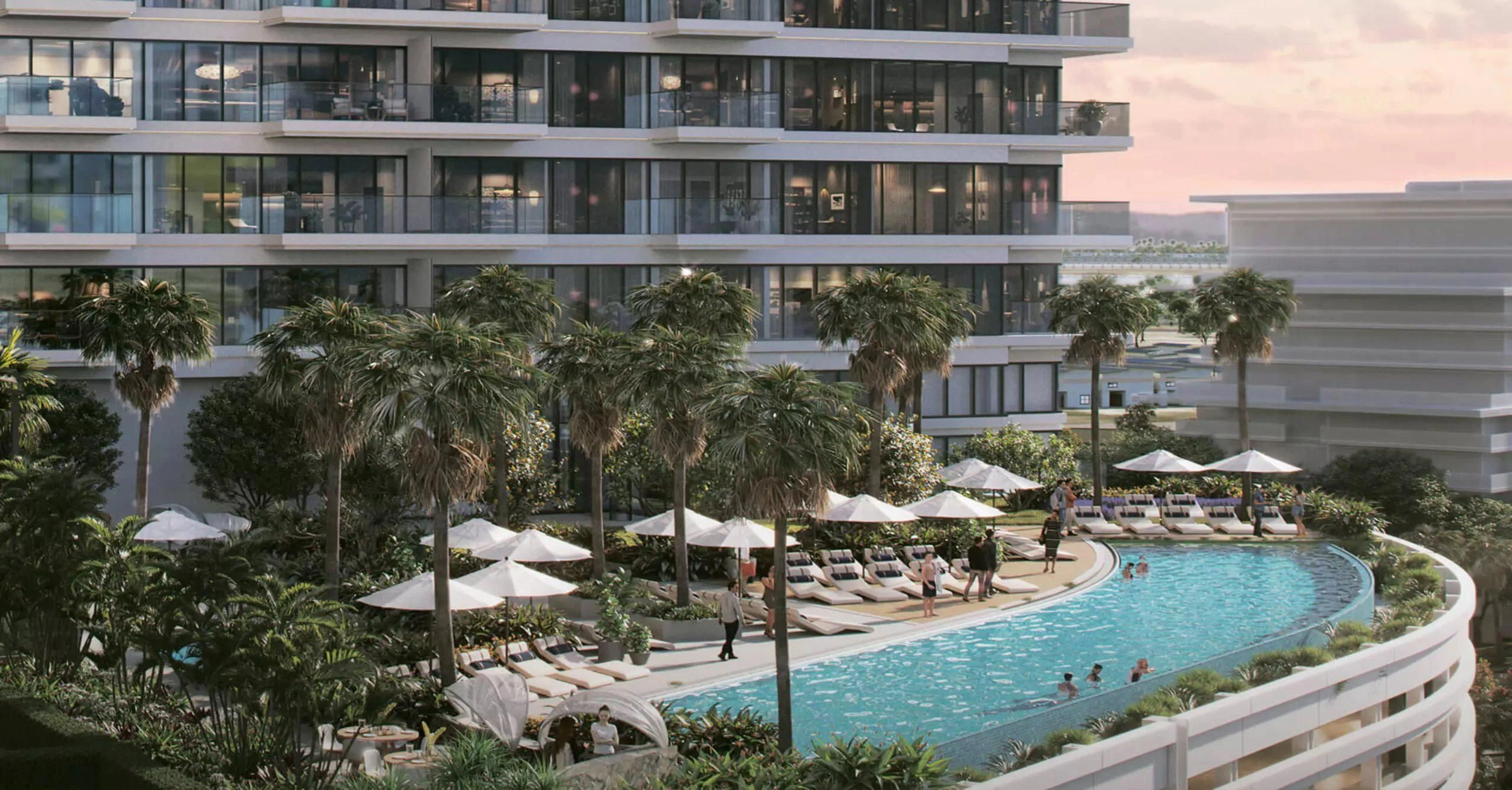 مجمع سكني فاخر مع إطلالة على المرسى في دبي