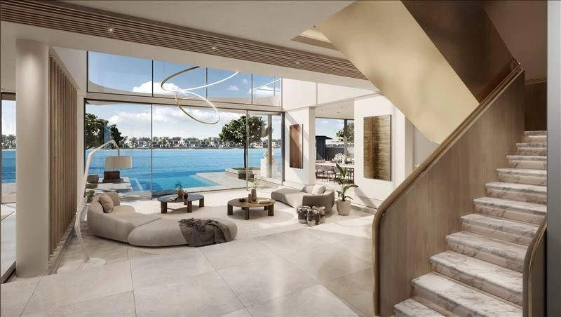 Complejo contemporáneo con vista al mar, Dubái