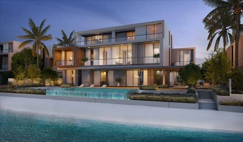 Complejo contemporáneo con vista al mar, Dubái