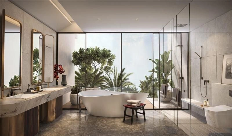 Complejo contemporáneo con vista al mar, Dubái