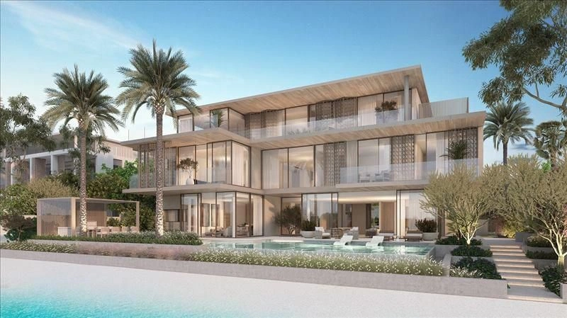 Complejo contemporáneo con vista al mar, Dubái