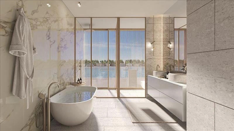 Complejo contemporáneo con vista al mar, Dubái