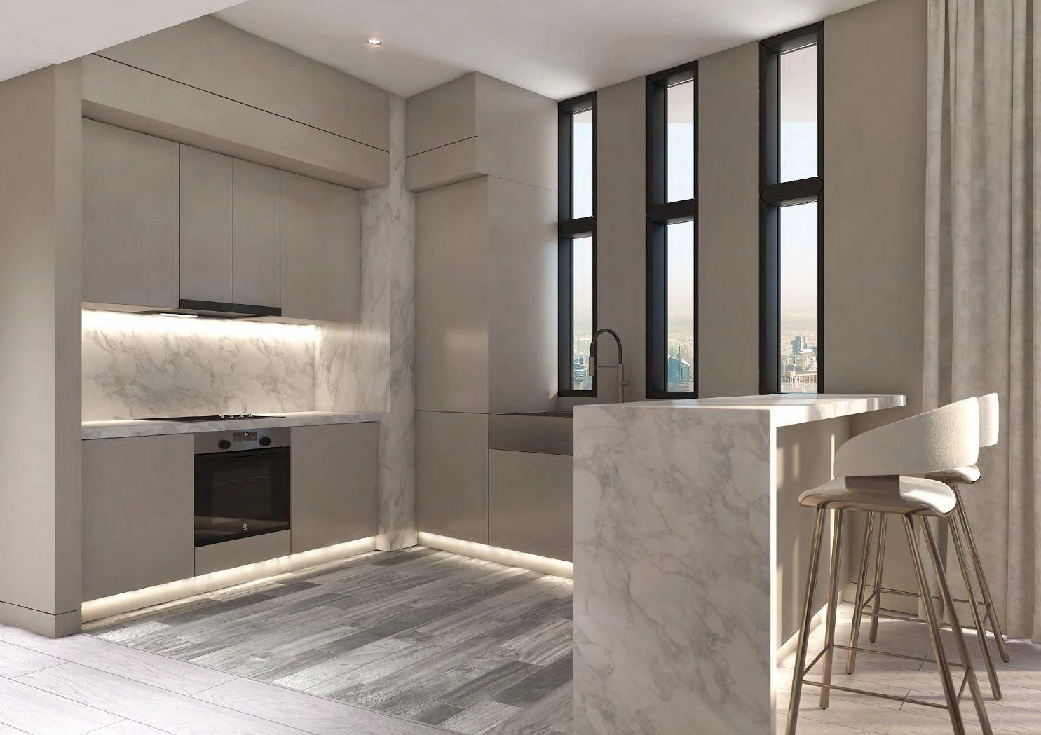 Modernes Wohngebäude im Zentrum von Dubai