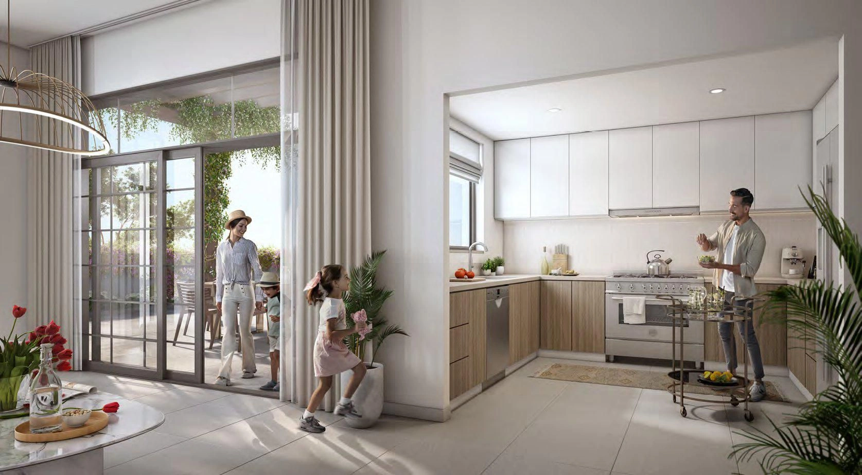 Villas con piscina y jardín en Abu Dhabi