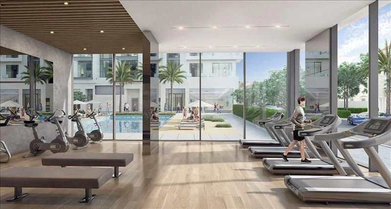 दुबई की नहर के किनारे स्थित एलीट आवासीय परिसर