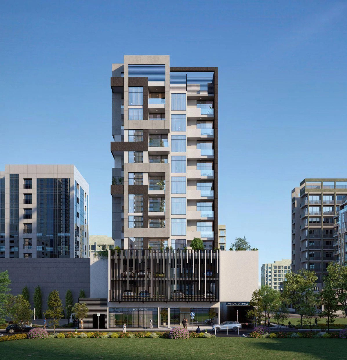 مجمع سكني حديث في المنطقة المركزية في دبي