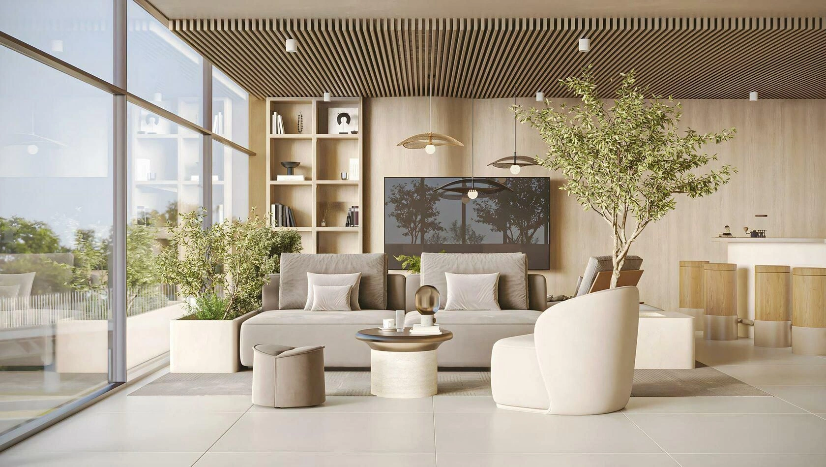 Complejo residencial de lujo con piscina y parques en Dubái