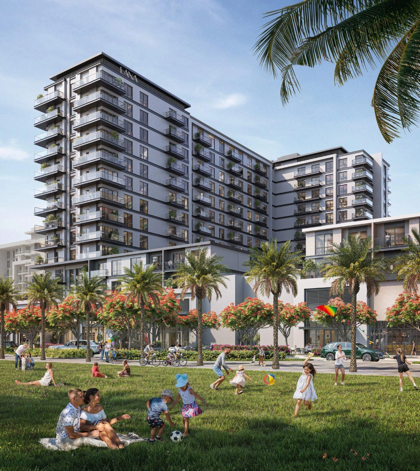 Luxurious residential complex near the main park in Dubai