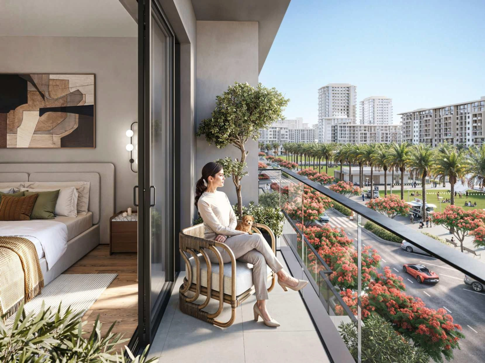 Luxurious residential complex near the main park in Dubai