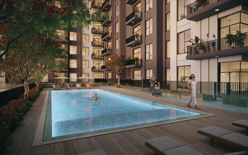 Luxury Residential Complex with Pool and Recreation Area in Dubai