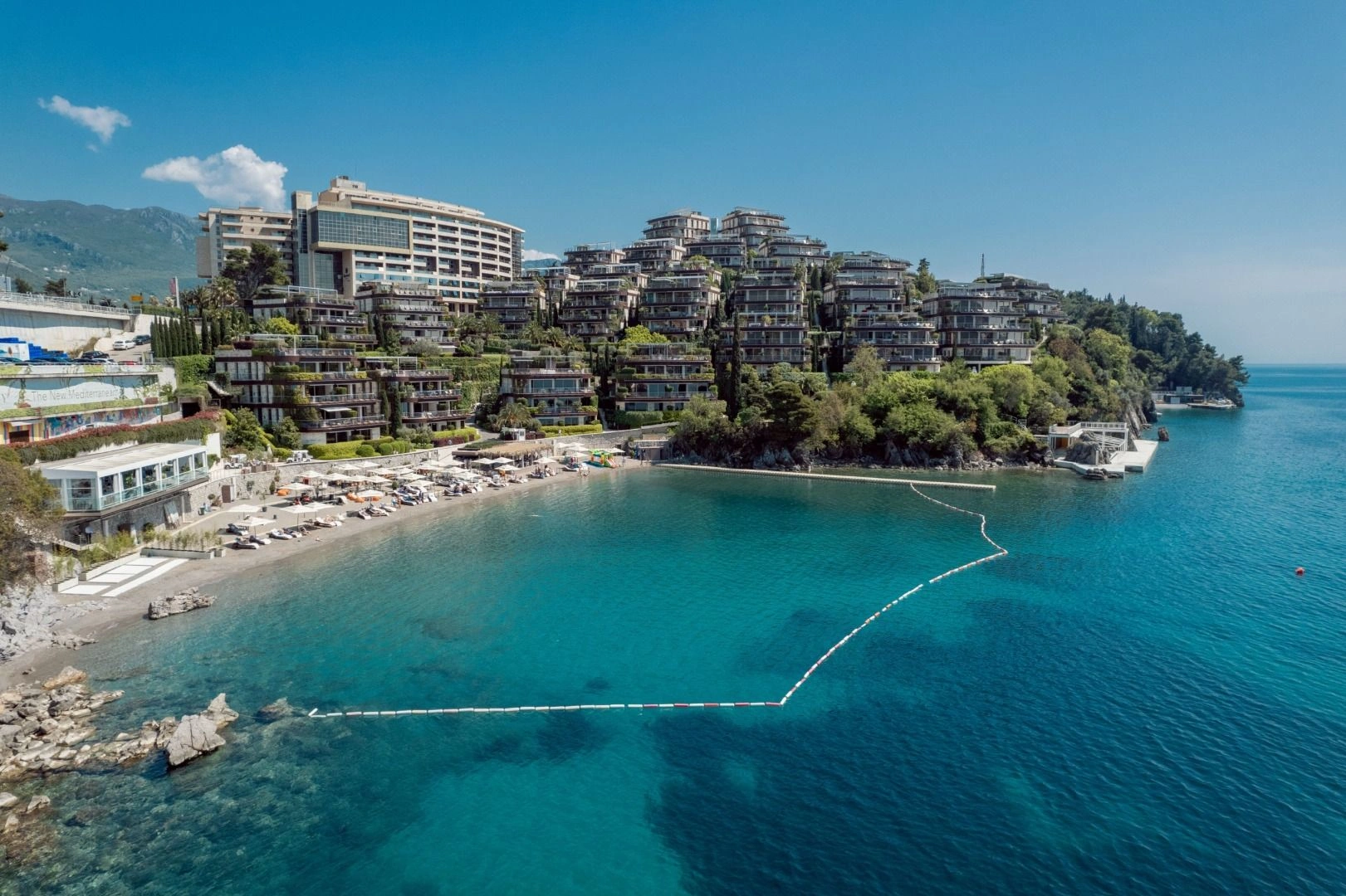 Elite complex on Zavala peninsula of Montenegro