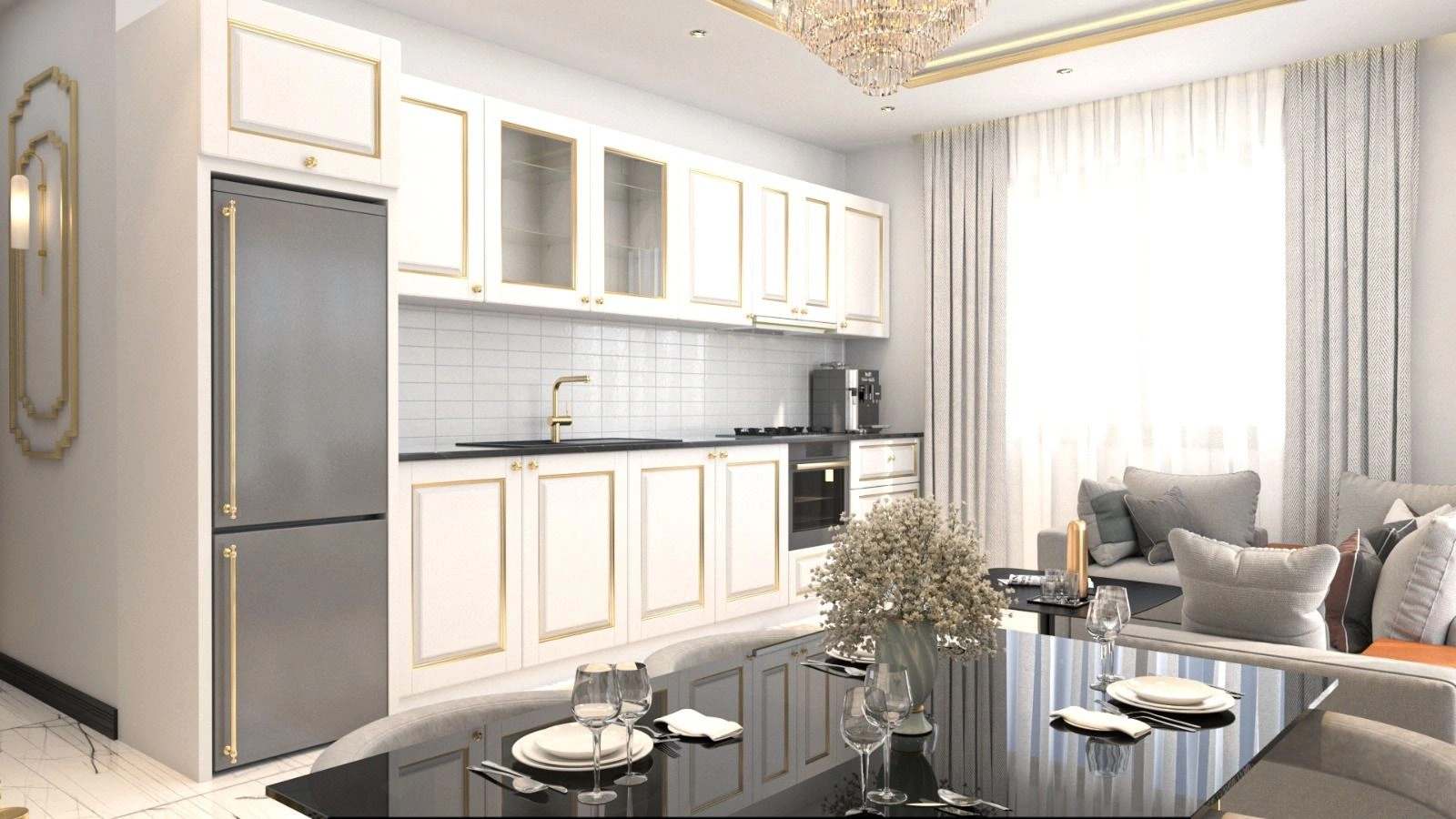 Stylish residential complex in Alanya of Turkey