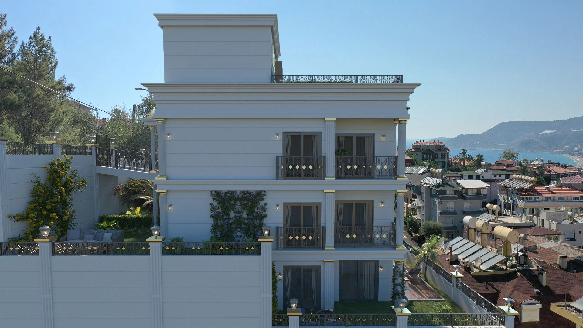 Stylish residential complex in Alanya of Turkey