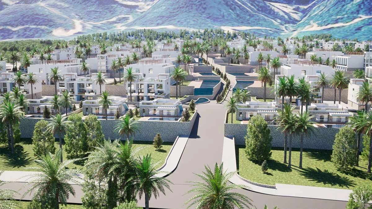 Luxury apartments with mountain views of North Cyprus