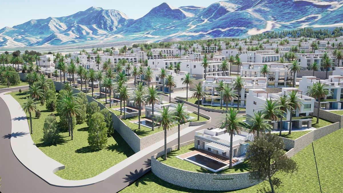 Luxury apartments with mountain views of North Cyprus