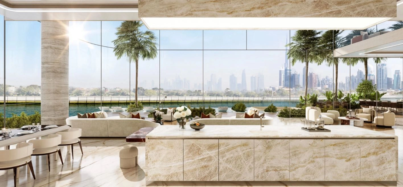 Luxurious complex along the Dubai Canal waterfront