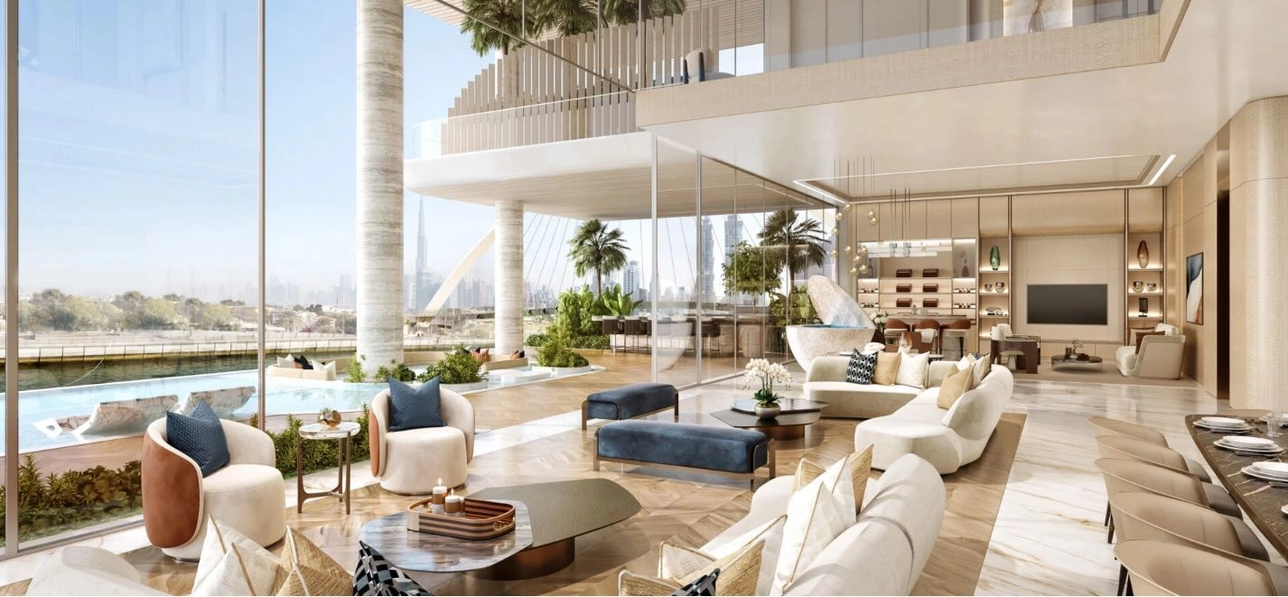 Luxurious complex along the Dubai Canal waterfront