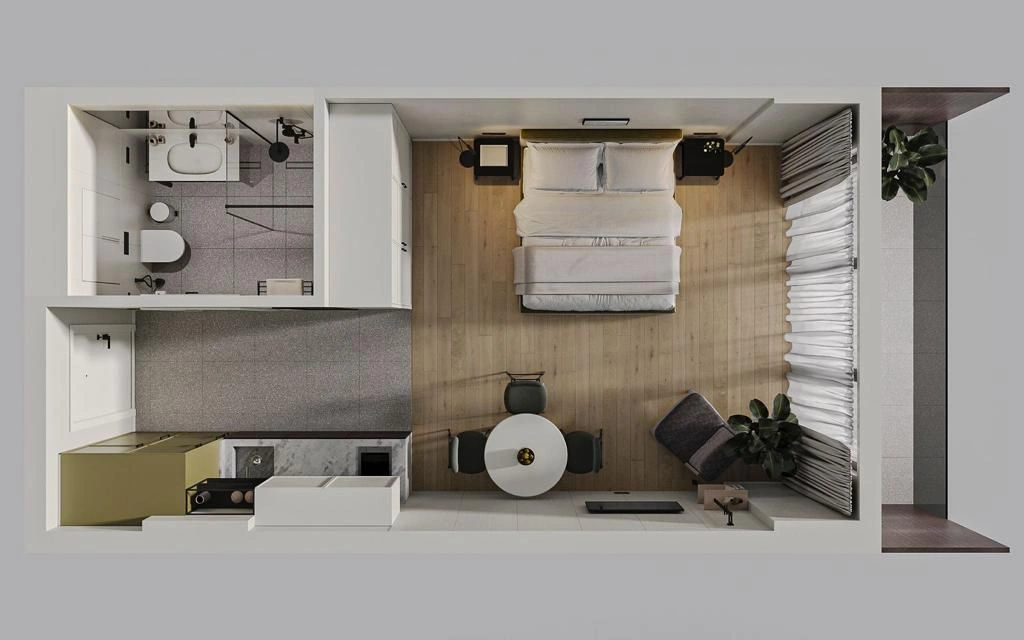 Elite residential complex in climatic spa resort of Georgia