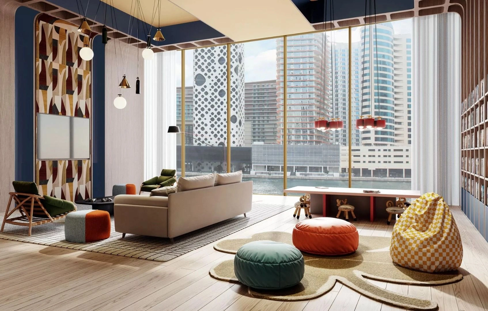 High-rise residential complex on the banks of the Dubai Canal