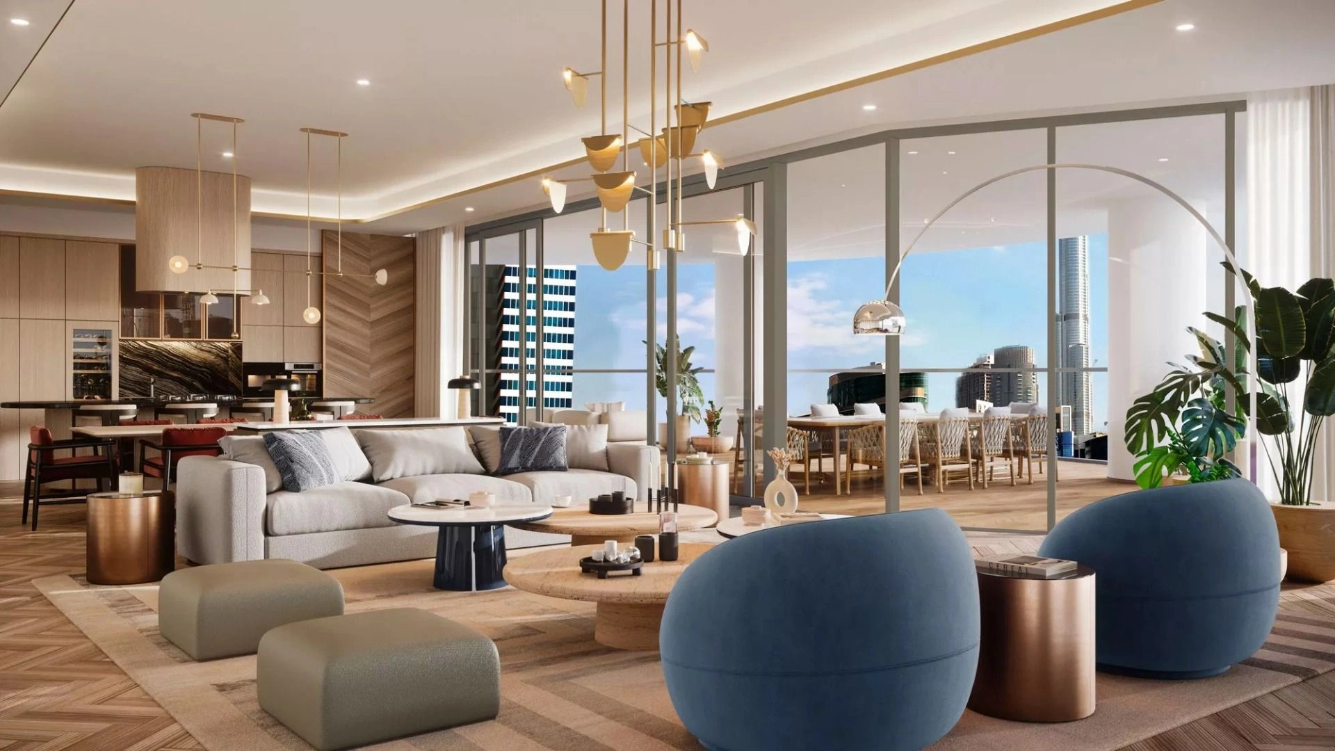 High-rise residential complex on the banks of the Dubai Canal