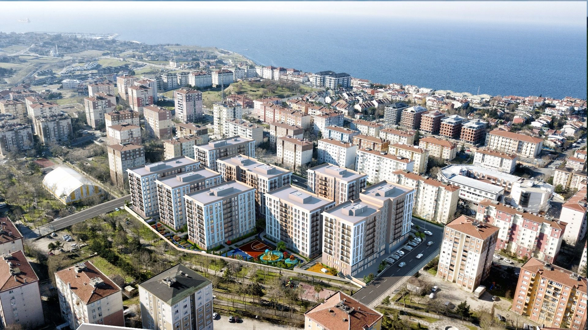 Elite complex near the embankment of Istanbul