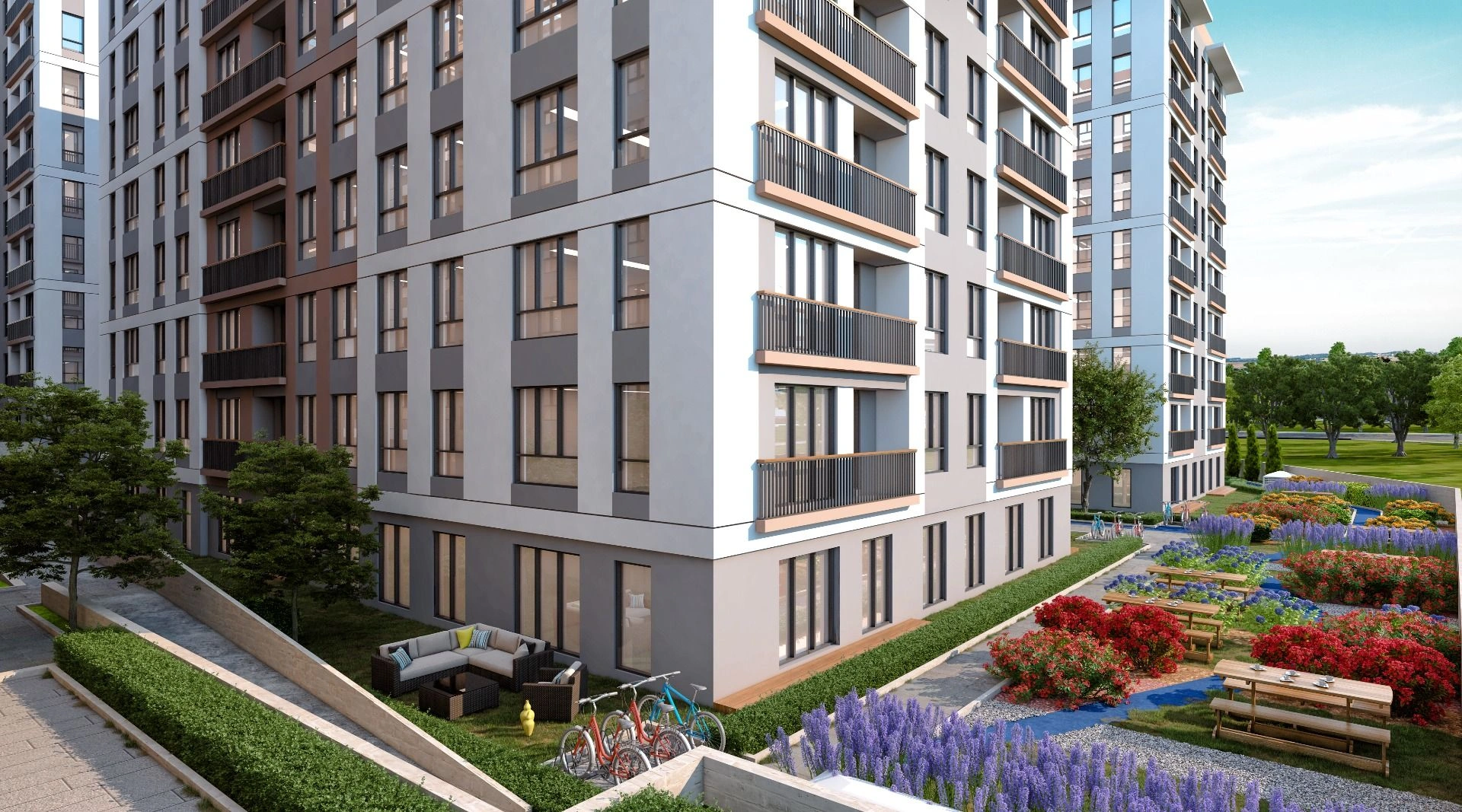 Elite complex near the embankment of Istanbul