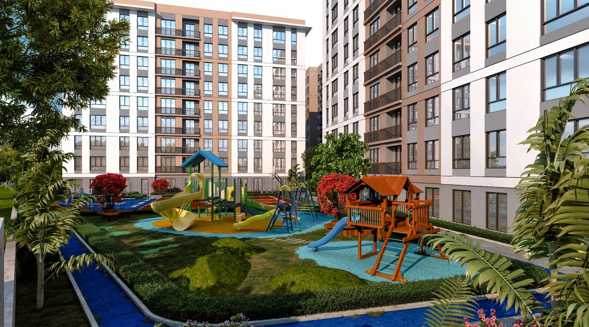 Elite complex near the embankment of Istanbul
