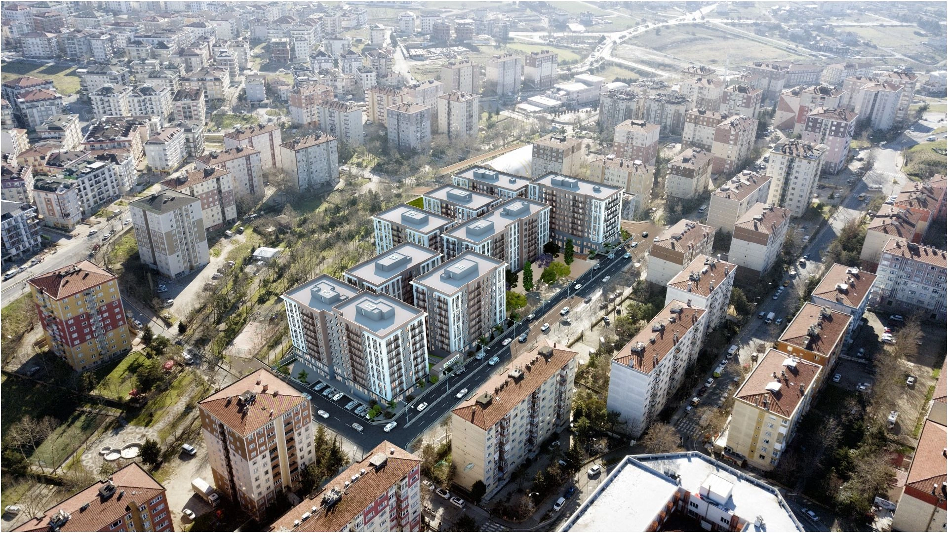 Elite complex near the embankment of Istanbul
