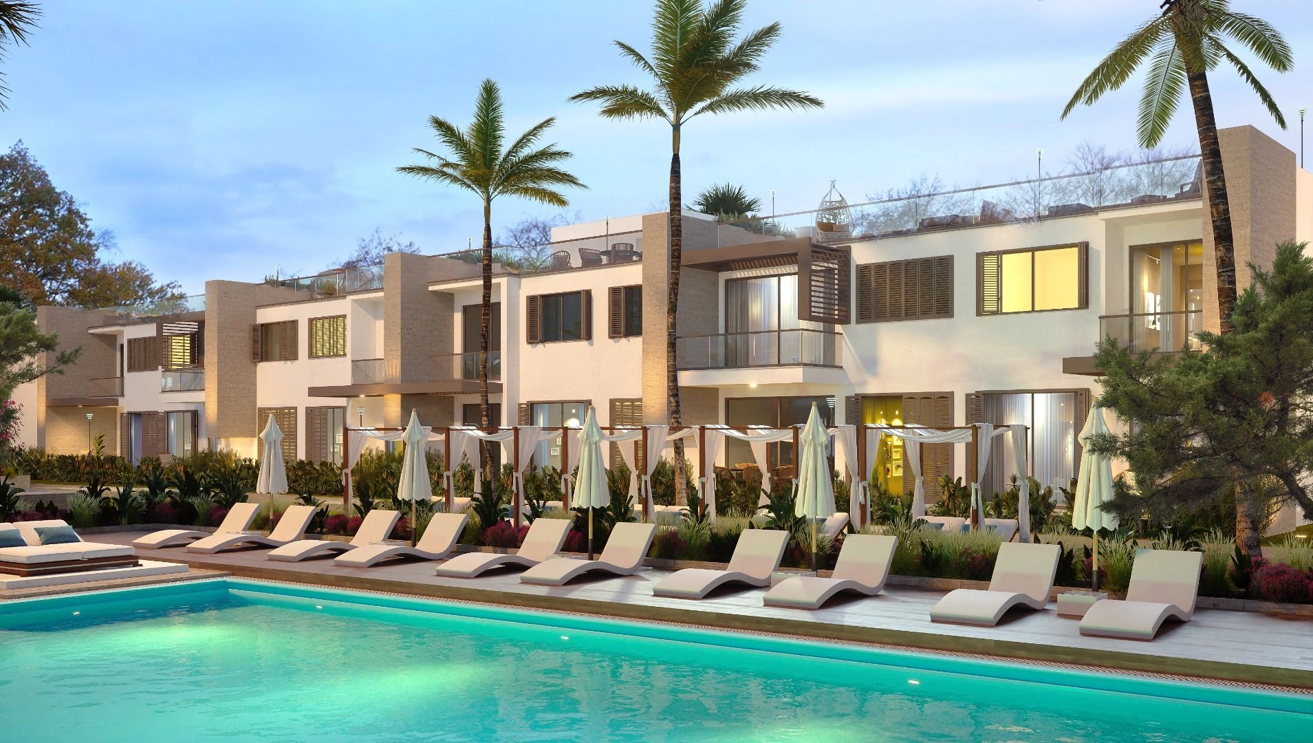 A unique residential complex in the picturesque area of Iskele