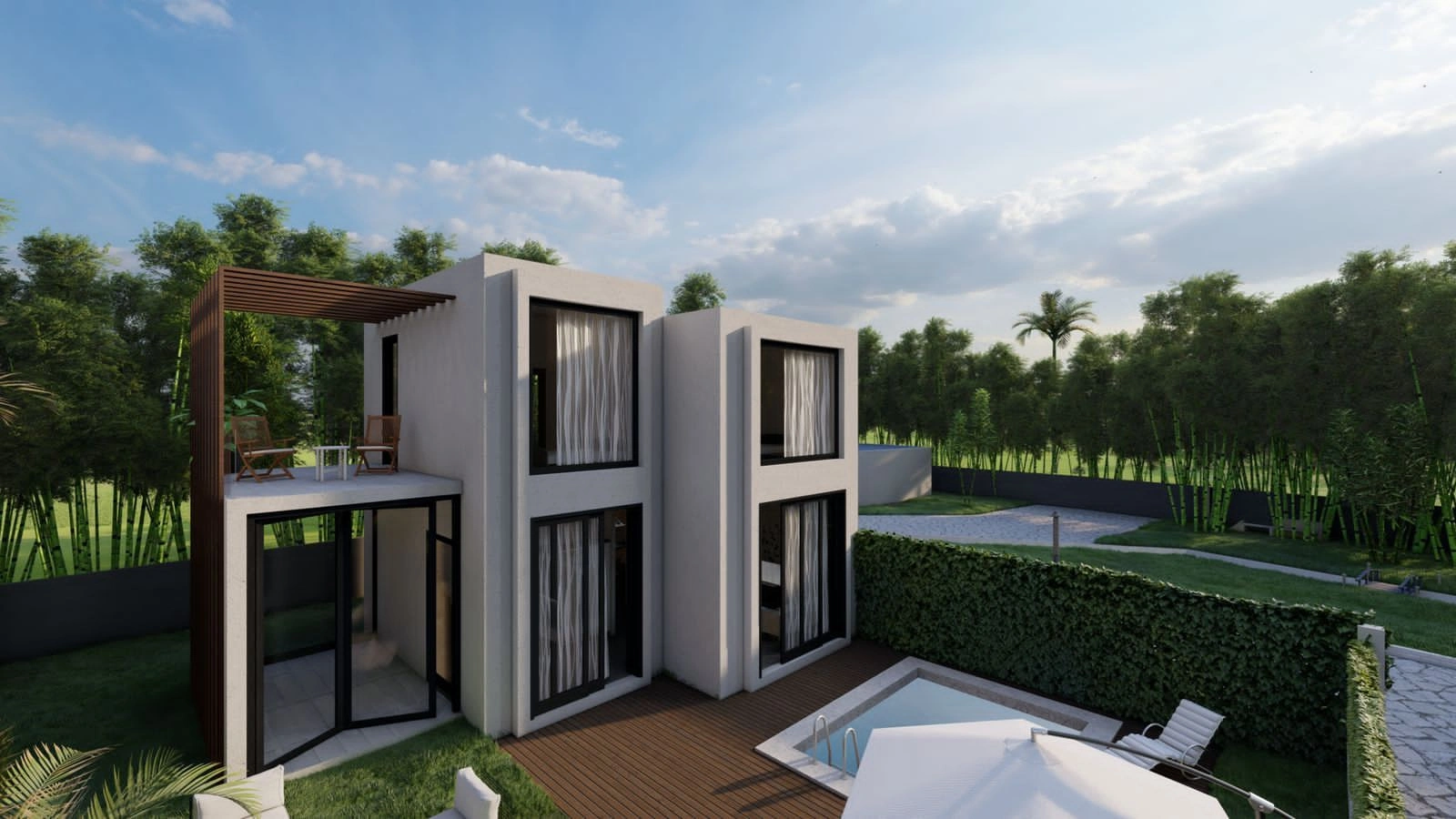 Complex of villas in the village of Chakvi