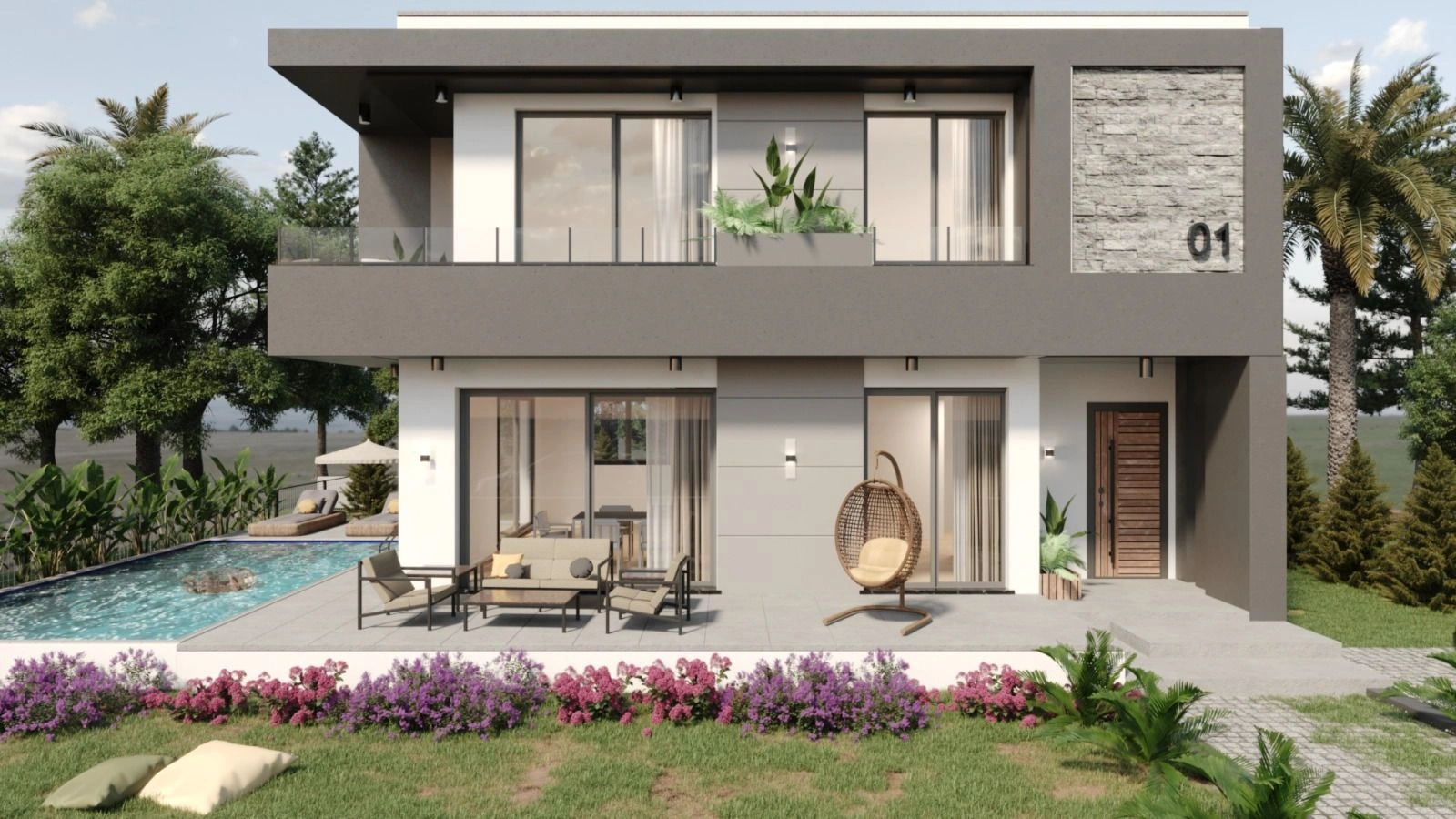 Elite residential complex in the developed area of Chatalkoy