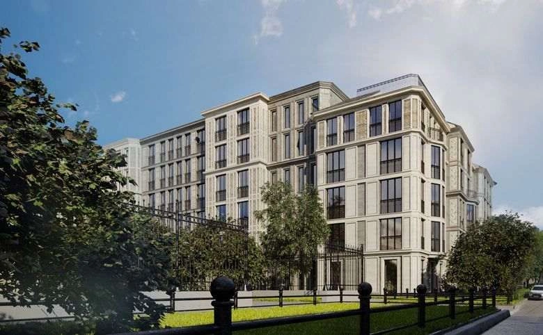 New format apartment building in the center of SPb