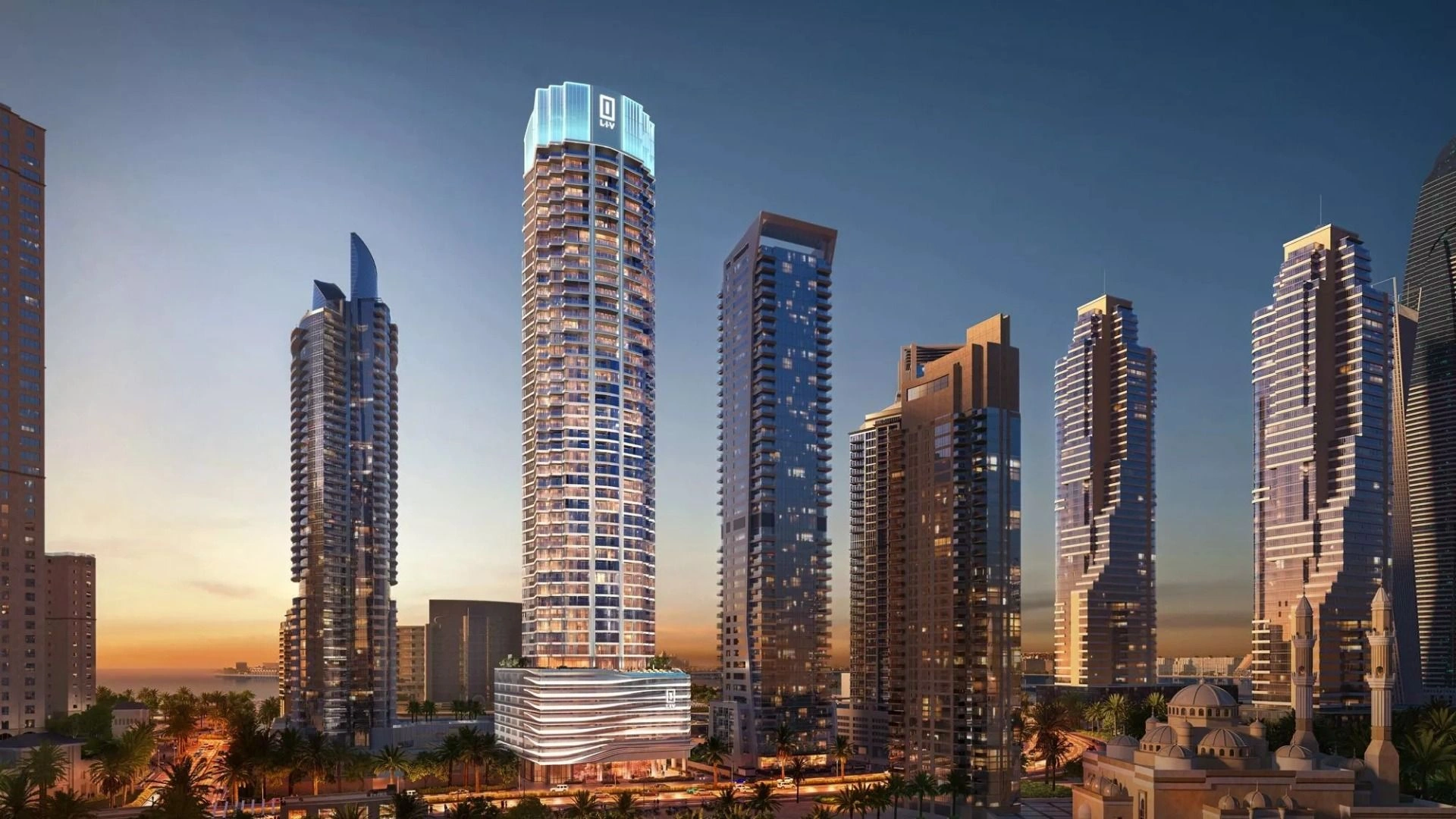 Upscale 47-storey residential project in Dubai