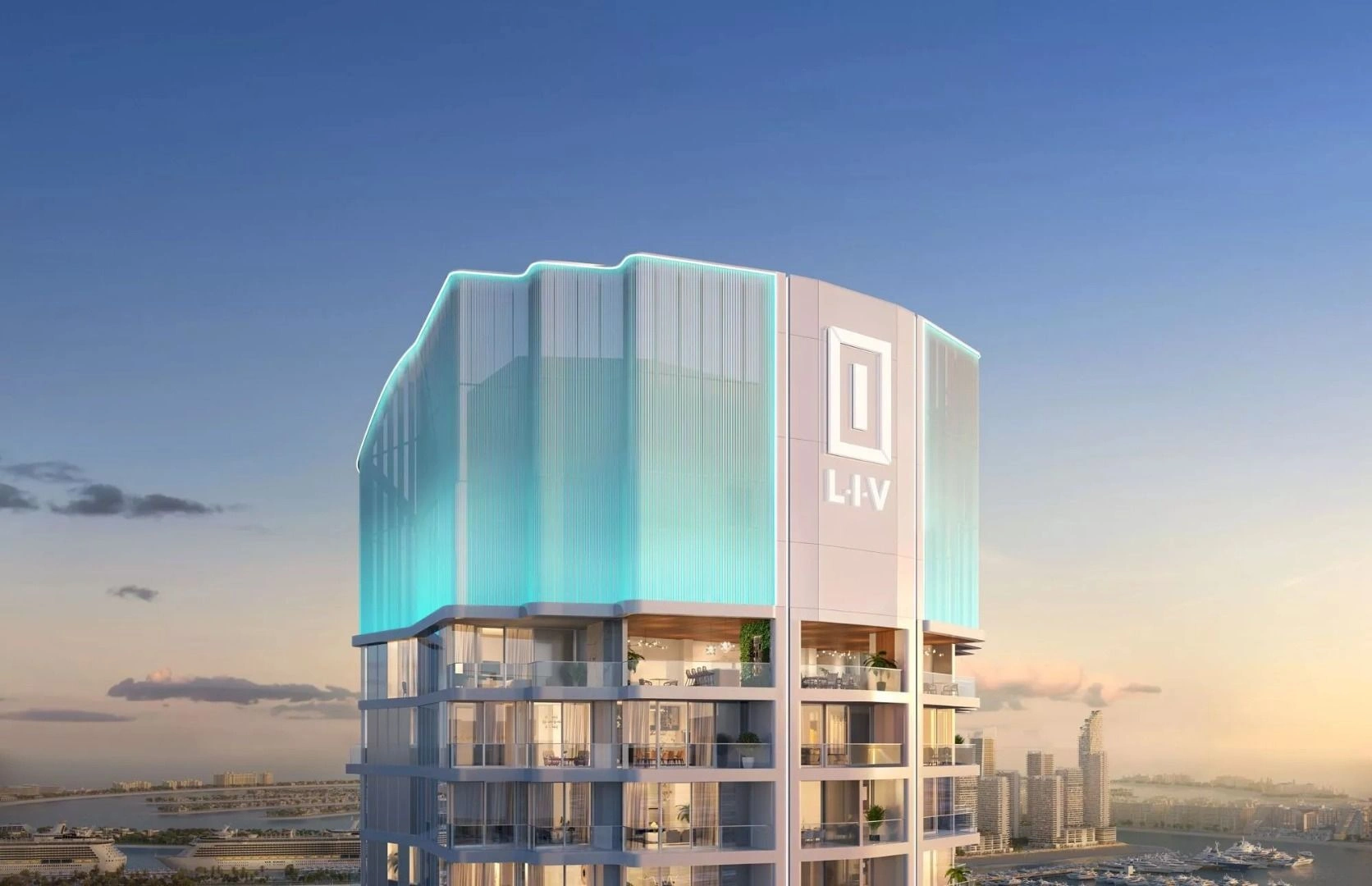 Upscale 47-storey residential project in Dubai
