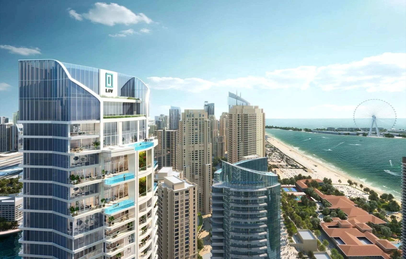 Upscale 47-storey residential project in Dubai