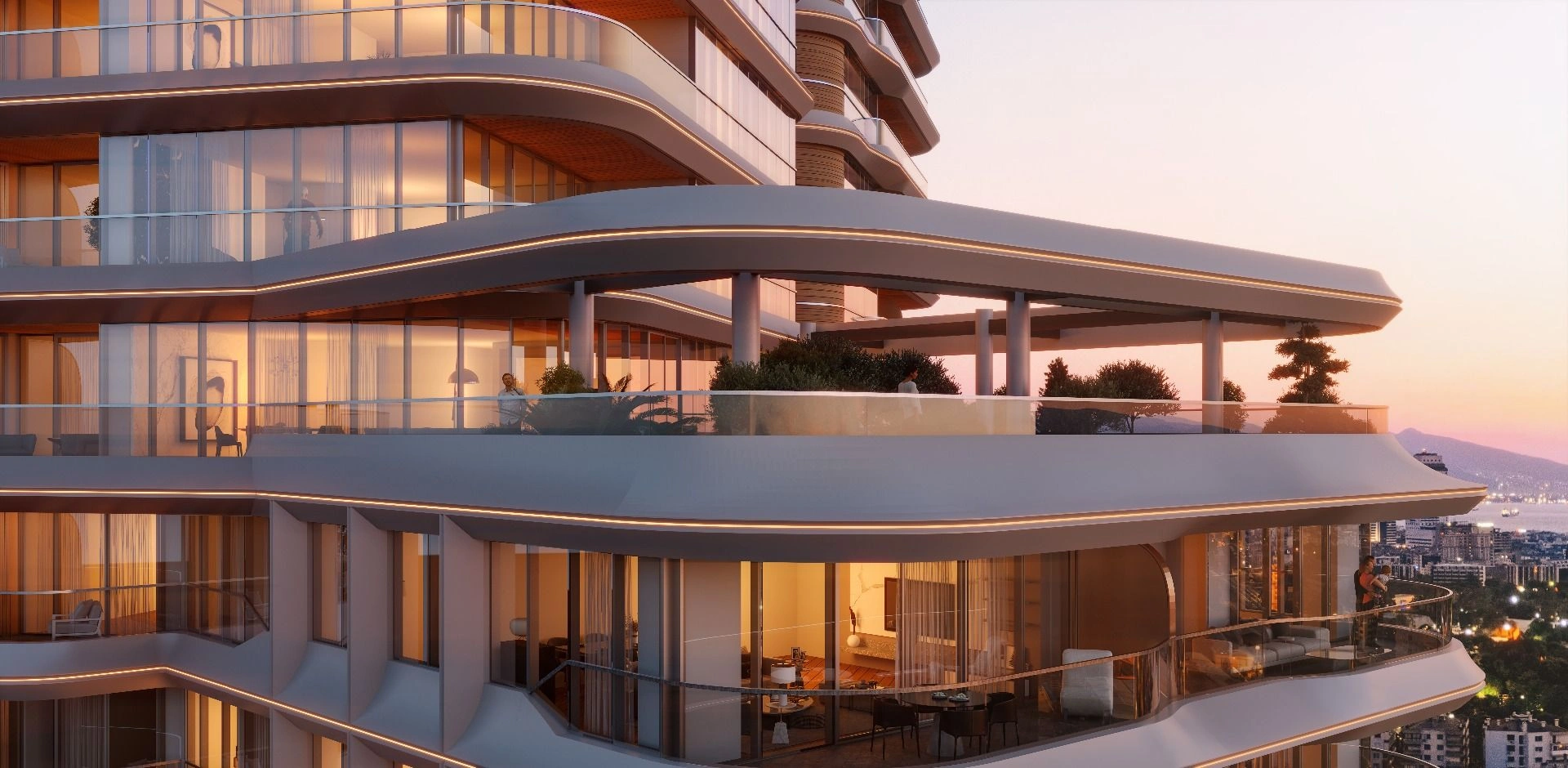 Elite residential complex with sea views in Izmir