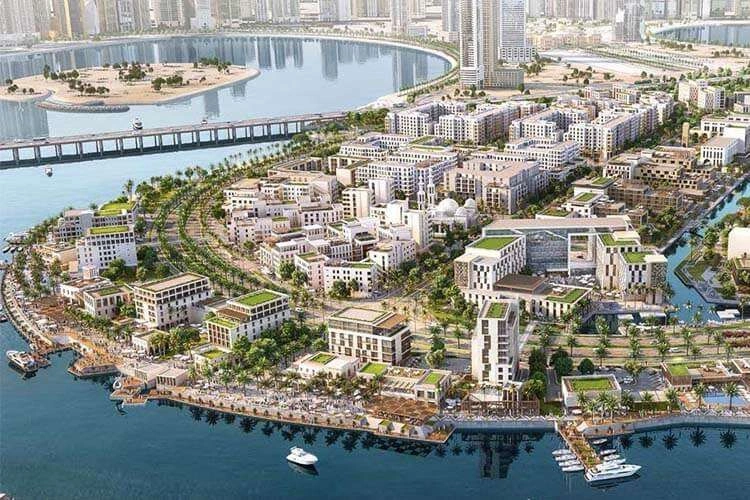World-class residential complex with access to the beach in the center of the emirate of Sharjah