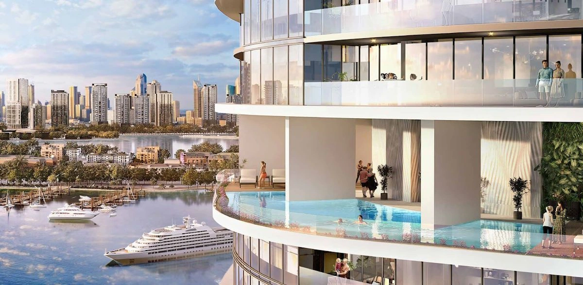 Elite residential complex in the Dubai Maritime City area