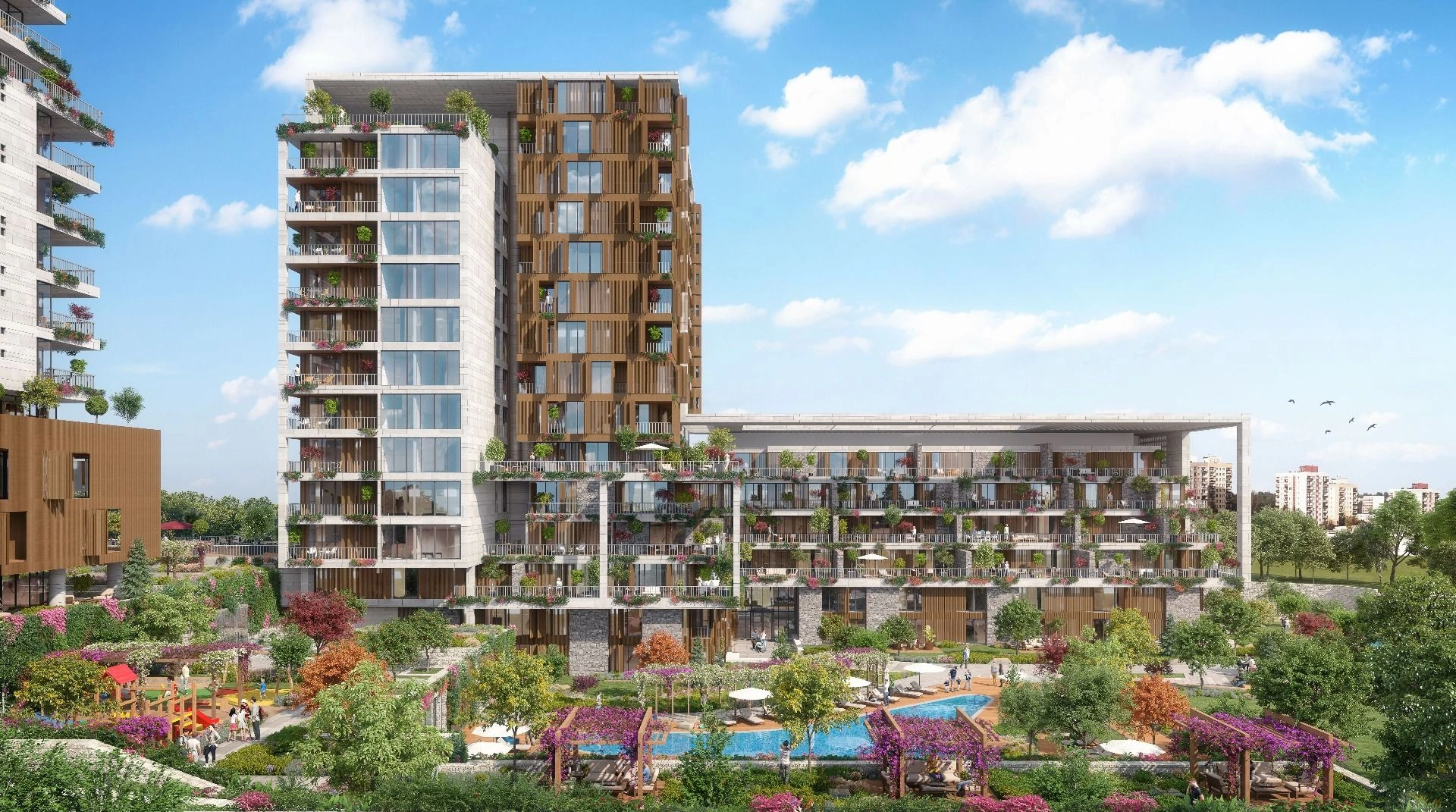 Complex in Cekmekoy area of Istanbul