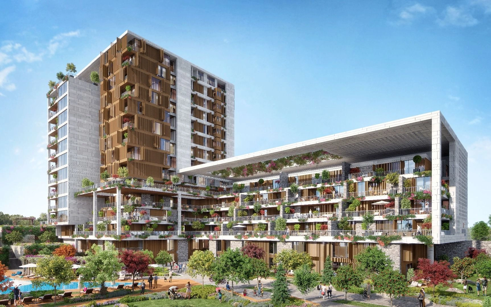 Complex in Cekmekoy area of Istanbul