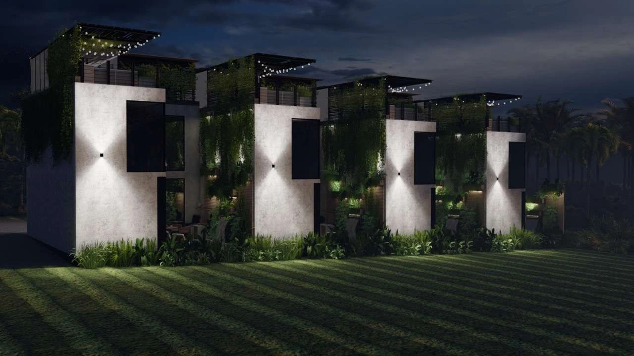 مشروع 4 تاونهاوس في منطقة كانغو، بالي