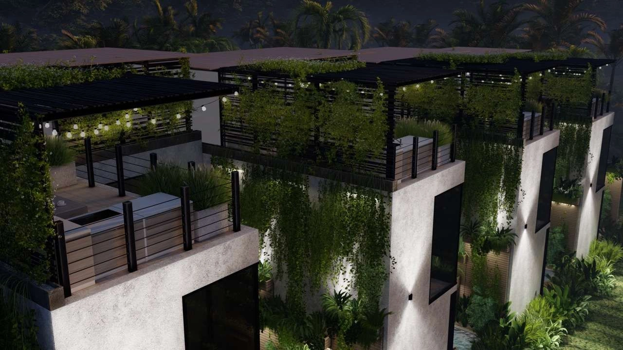 مشروع 4 تاونهاوس في منطقة كانغو، بالي