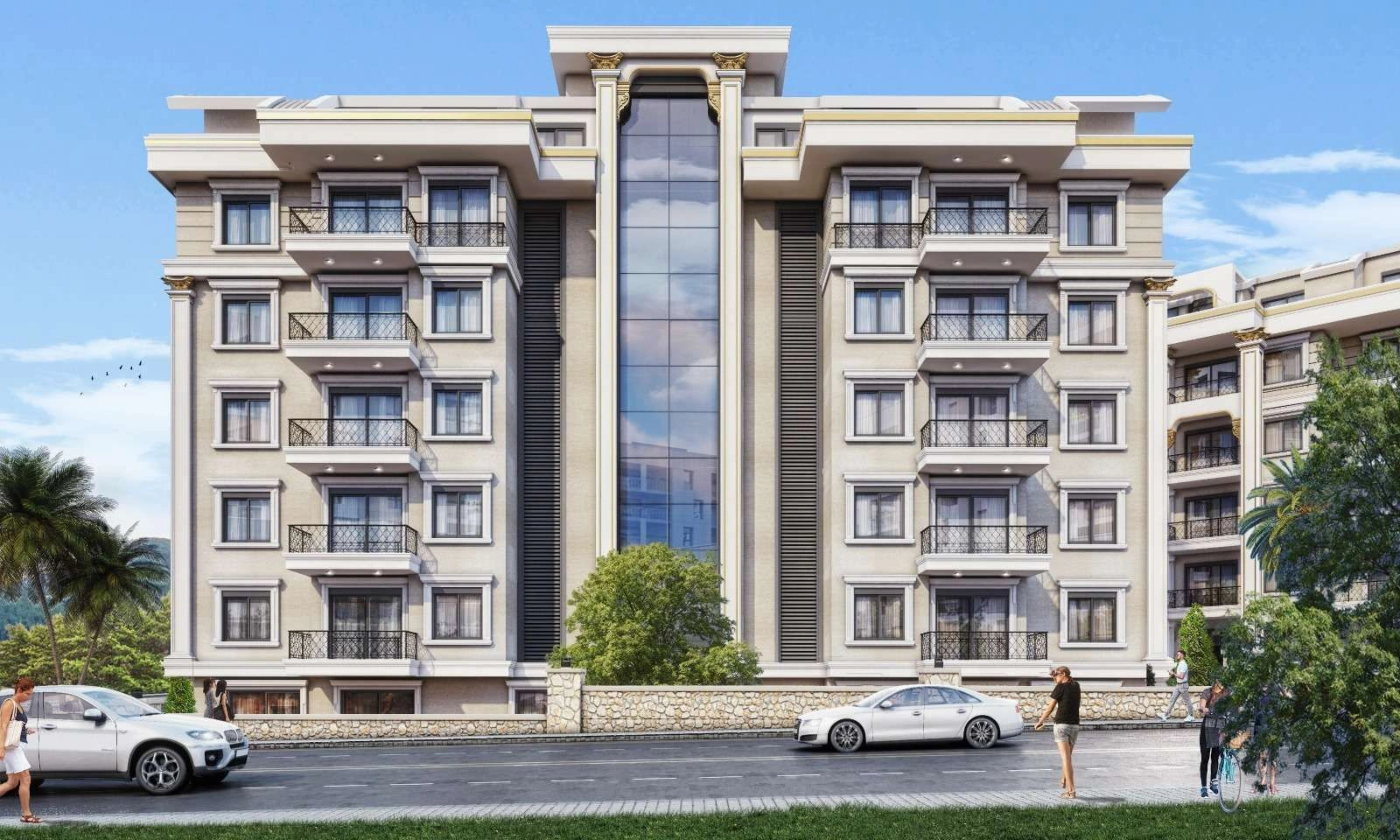 New residential complex in Alanya city of Turkey