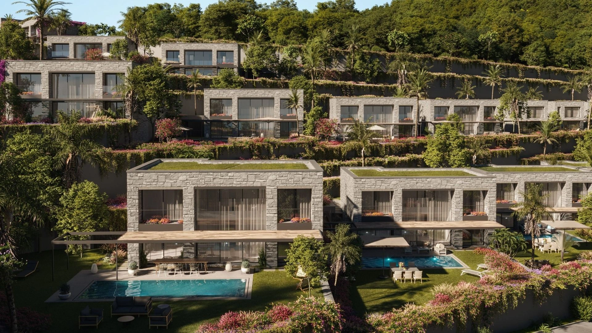 Proyecto lujoso en la bahía costera de Bodrum