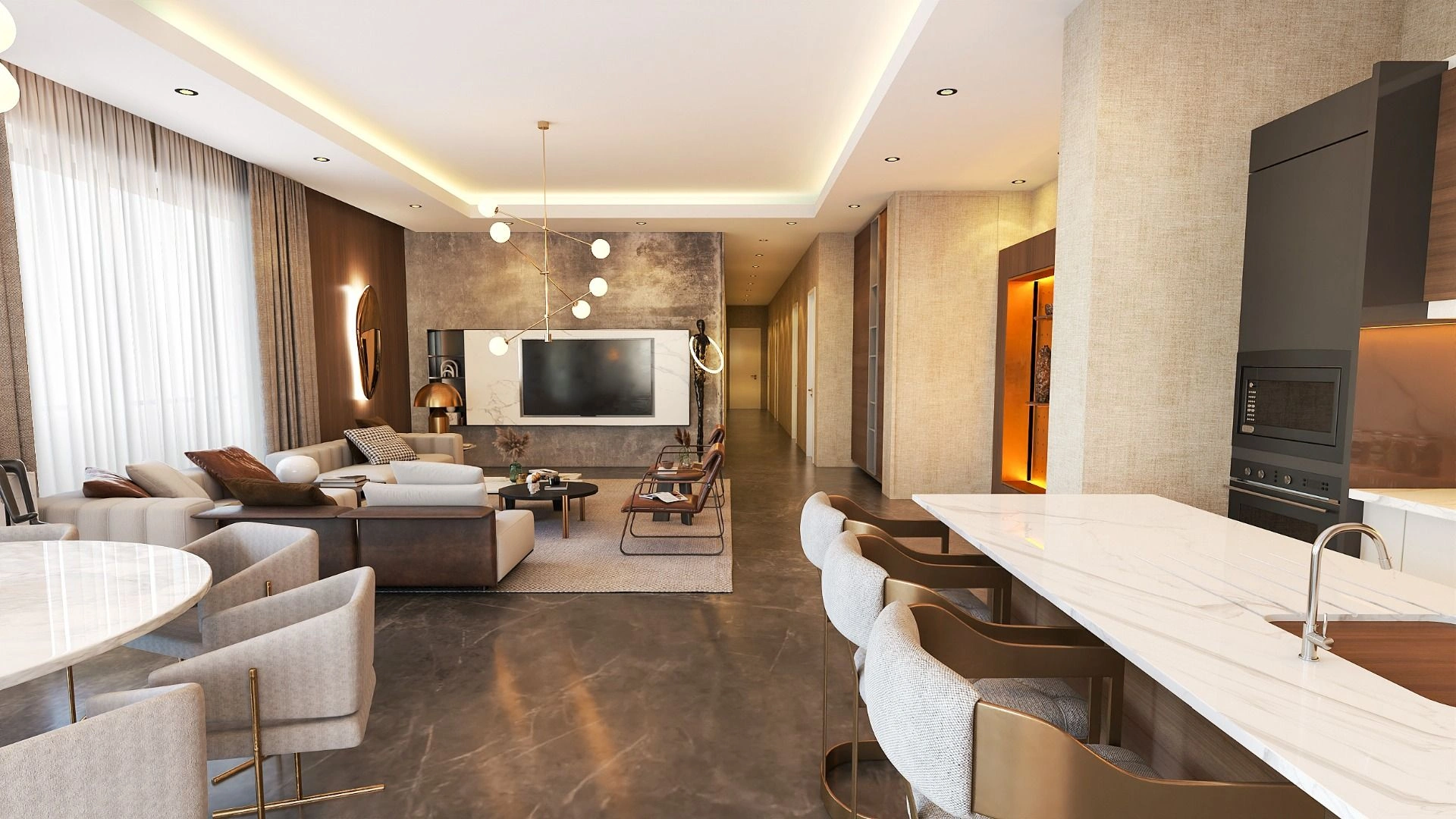 Luxurious complex in the center of Iskele