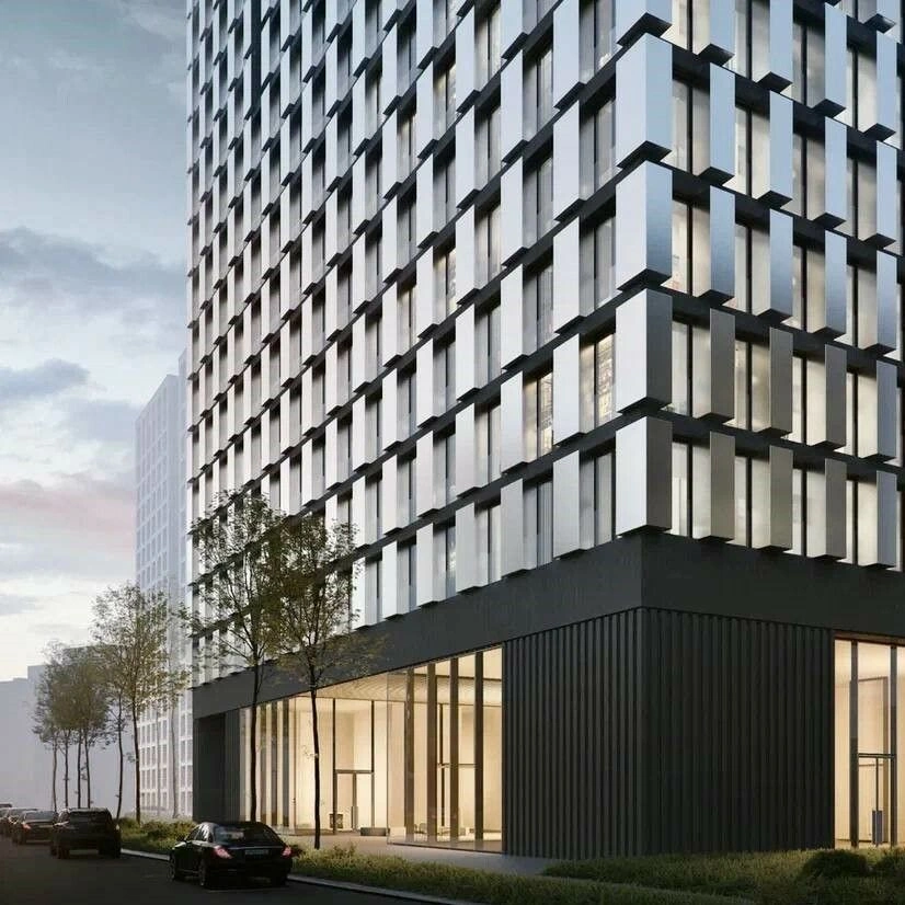 Luxurious modern quarter in premium district of Moscow