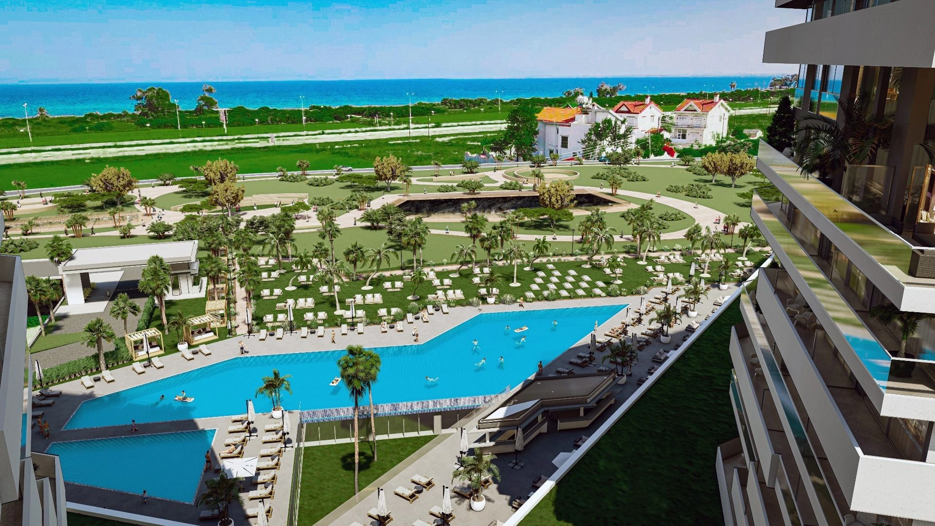 Luxurious complex in the center of Iskele